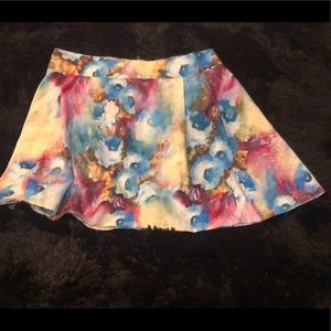 Watercolor flower skirt